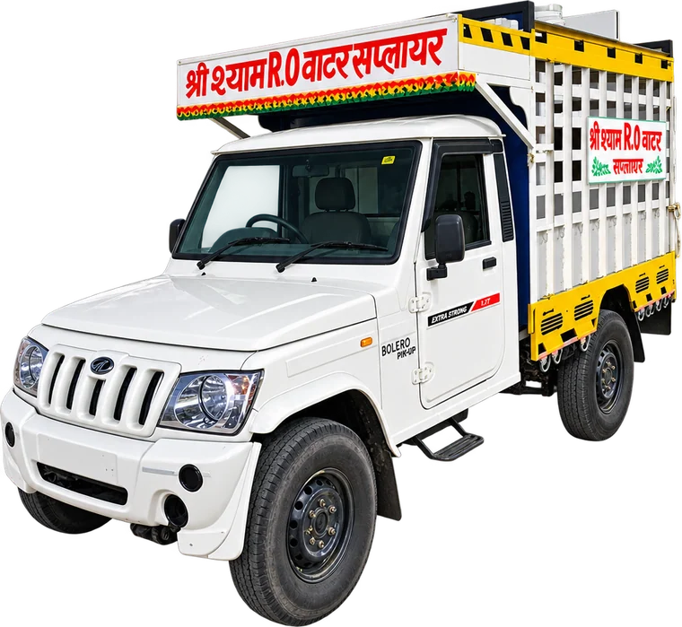 Shree Shyam RO Water Supplier delivery vehicle in Alwar